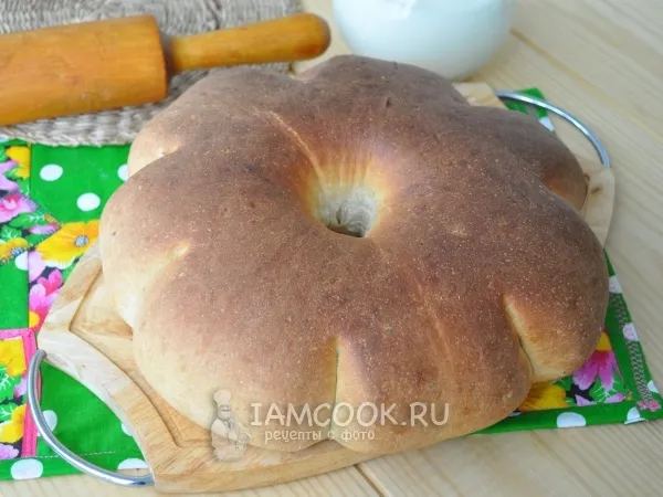 Фото блюда: Калач из цельнозерновой муки на кефире