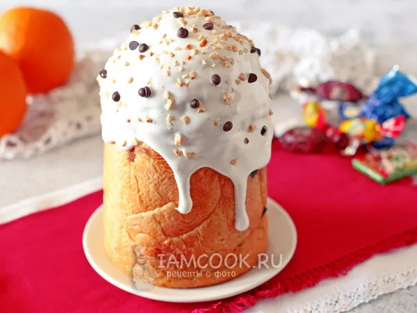 Фото блюда: Глазурь для куличей без яиц (с лимоном)