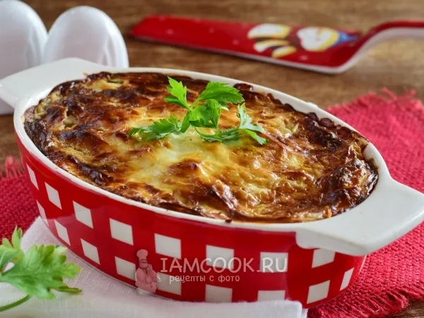 Фото блюда: Запеканка с рыбным фаршем и картофелем