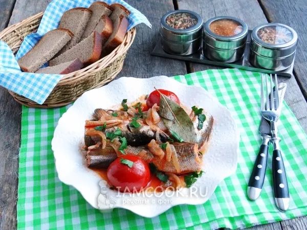 Фото блюда: Корюшка с томатами в мультиварке