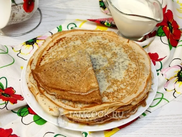 Фото блюда: Блинчики с маком