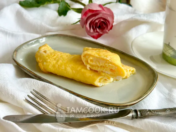Фото блюда: Французский омлет с сыром
