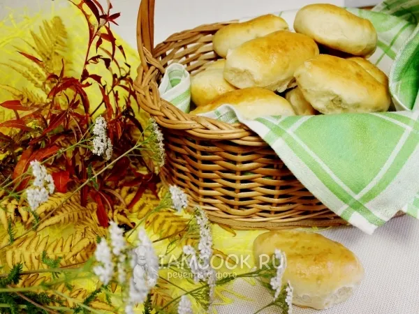 Фото блюда: Пирожки с капустой и мясом в духовке