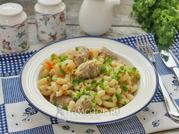 Фото блюда: Макароны с купатами