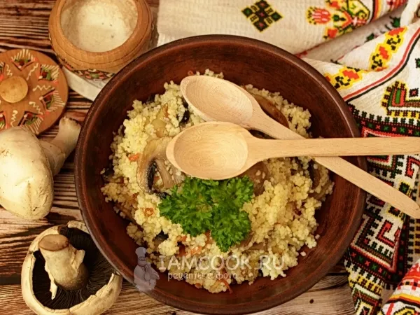 Фото блюда: Кус-кус с грибами (с шампиньонами)
