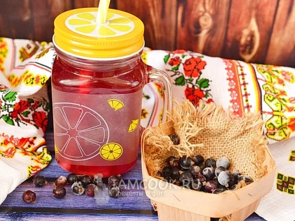 Фото блюда: Компот из замороженной черной смородины