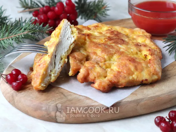 Фото блюда: Куриный шницель в кляре