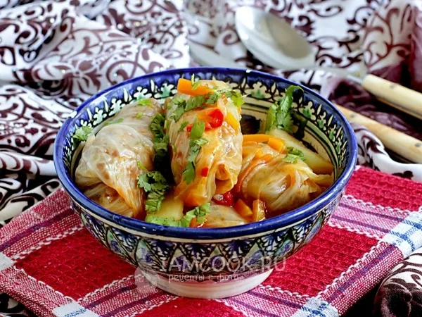 Фото блюда: Голубцы с гречкой в бульоне