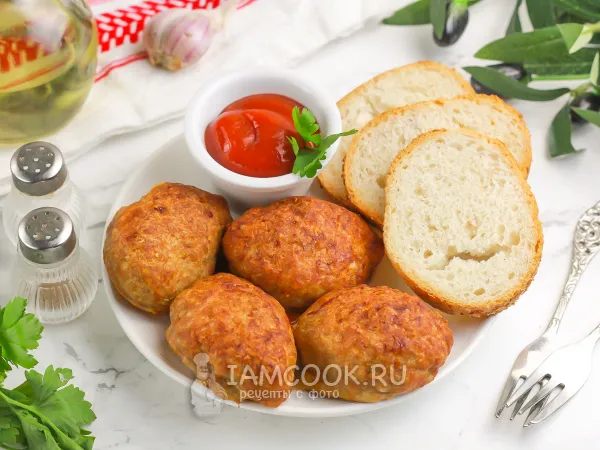 Фото блюда: Замороженные котлеты в духовке