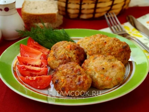 Фото блюда: Котлеты из филе индейки в духовке