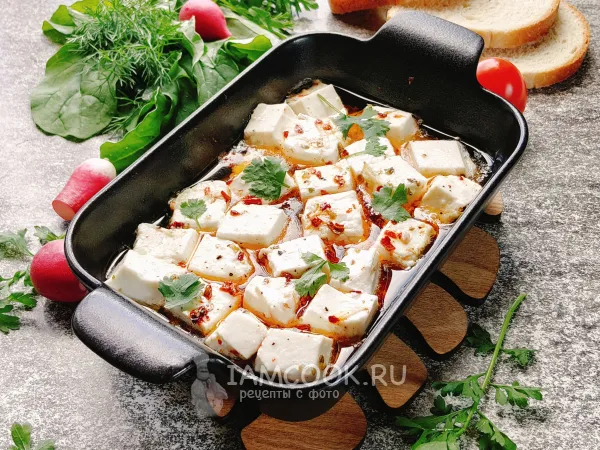 Фото блюда: Брынза, запеченная в духовке