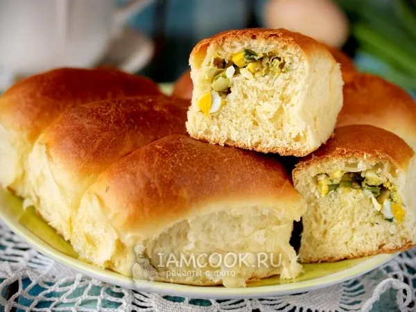 Фото блюда: Пирожки с яйцом и зеленым луком