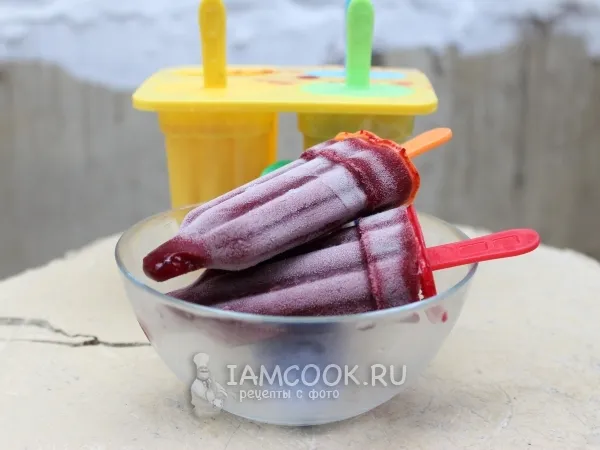 Фото блюда: Ягодный сорбет на палочке