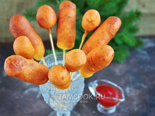 Фото блюда: Сосиски в жидком тесте