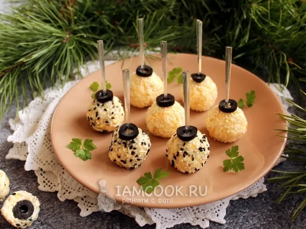 Фото блюда: Закуска «Рафаэлло» с кунжутом