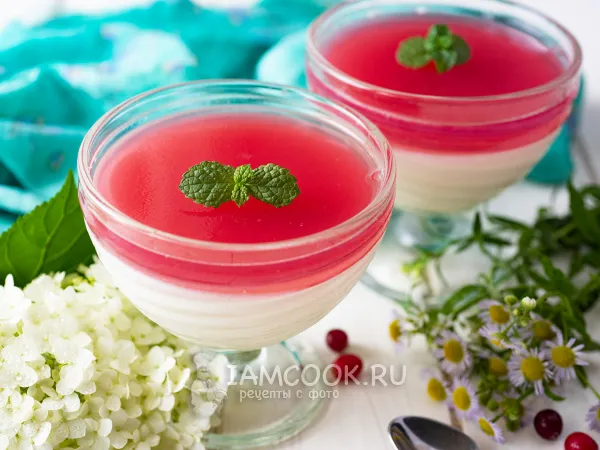 Фото блюда: Панна-котта из йогурта (панакота)