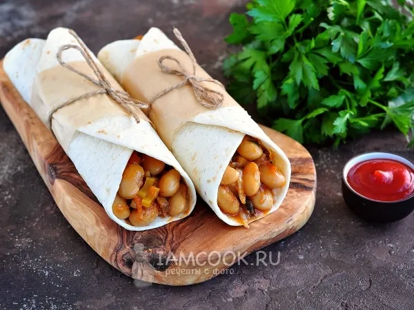 Фото блюда: Бурито с фасолью