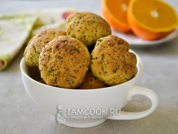 Фото блюда: Постное апельсиновое печенье
