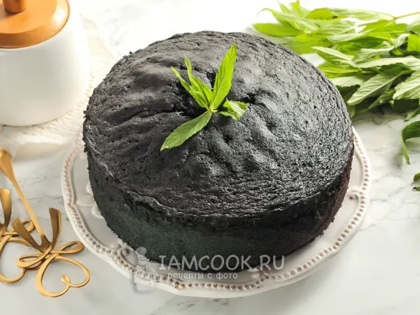 Фото блюда: Черный бисквит