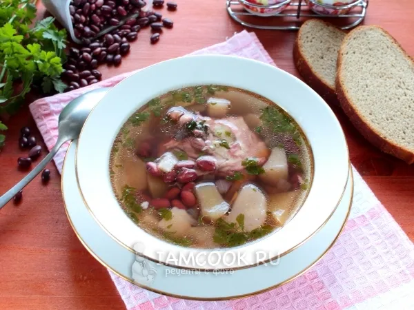Фото блюда: Фасолевый суп в мультиварке
