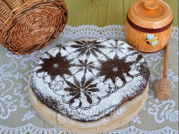 Фото блюда: Пряник шоколадный с вареньем