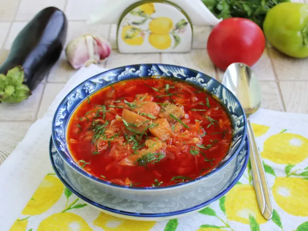 Фото блюда: Борщ с баклажанами