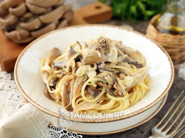 Фото блюда: Паста с вешенками