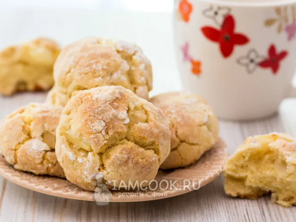 Фото блюда: Мягкое печенье с яблоками (итальянское)