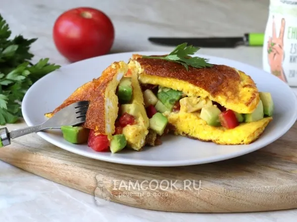 Фото блюда: Омлет с авокадо