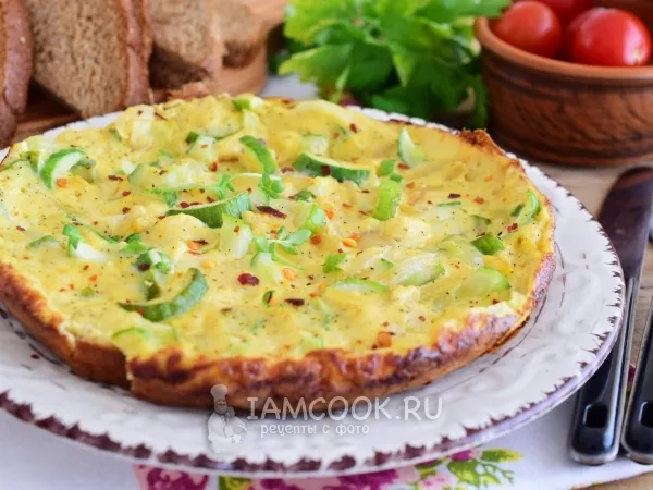 Фото блюда: Омлет с огурцами
