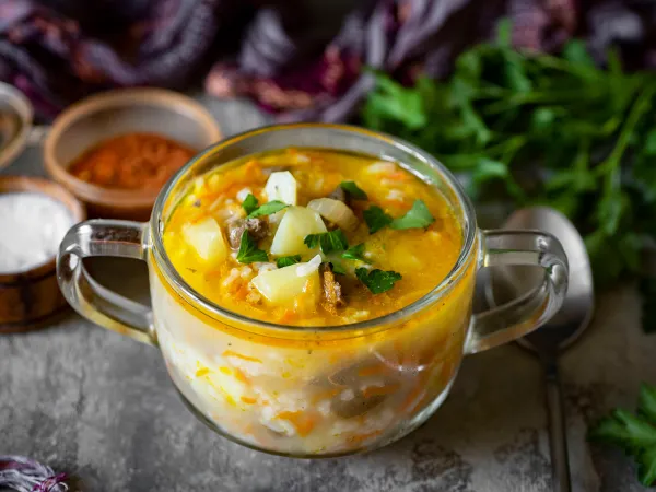 Фото блюда: Суп с почками говяжьими