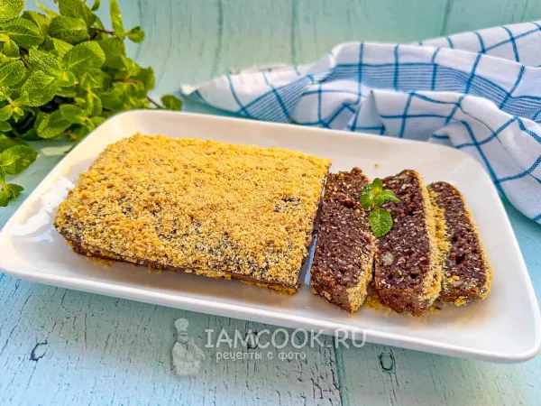 Фото блюда: Шоколадный пирог с бурым рисом