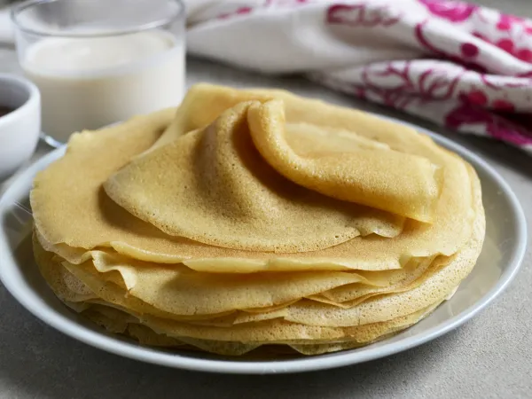 Фото блюда: Блины на сметане без яиц