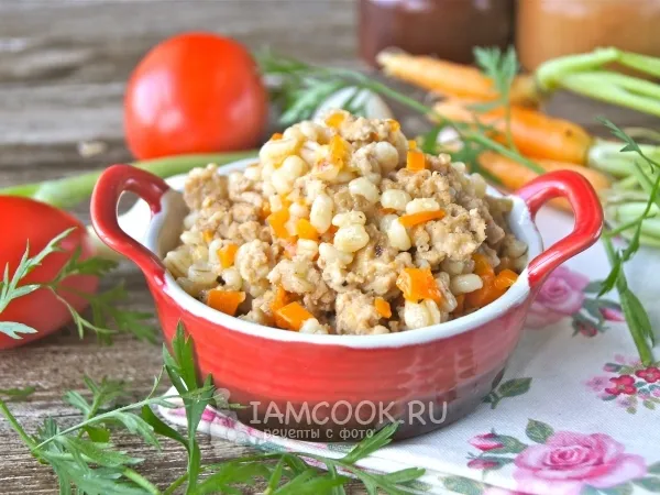 Фото блюда: Перловка с фаршем