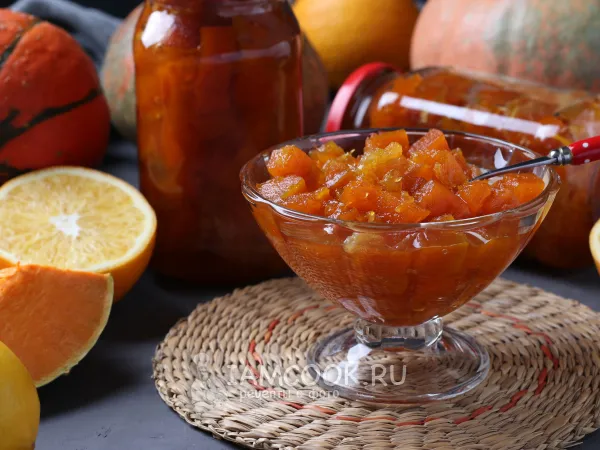 Фото блюда: Варенье из тыквы с апельсином и лимоном