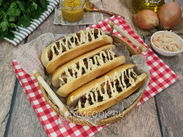 Фото блюда: Хот-дог Нью-Йорк