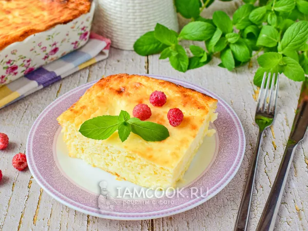 Фото блюда: Творожная запеканка «Неженка»