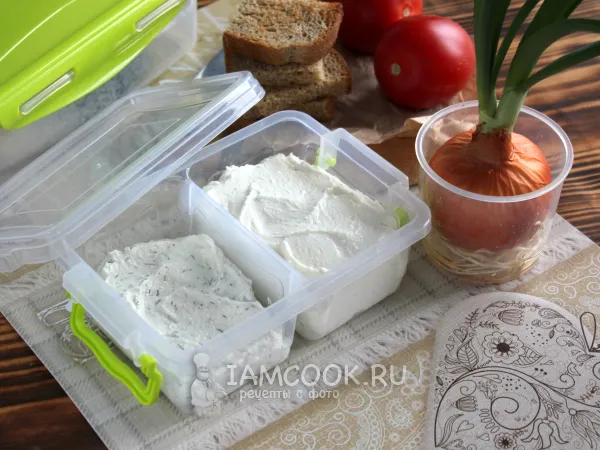 Фото блюда: Творожный сыр типа «Альметте» в домашних условиях