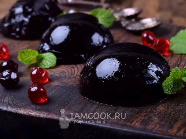 Фото блюда: Желе из черники