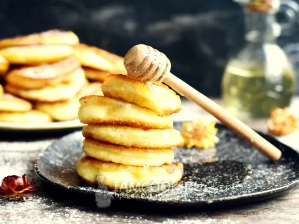 Фото блюда: Оладьи на теплой ряженке