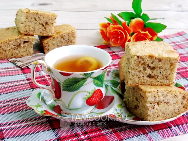 Фото блюда: Пирог на сметане (с миндальной крошкой)