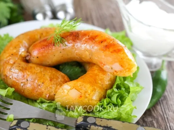 Фото блюда: Колбаса из картошки и сала