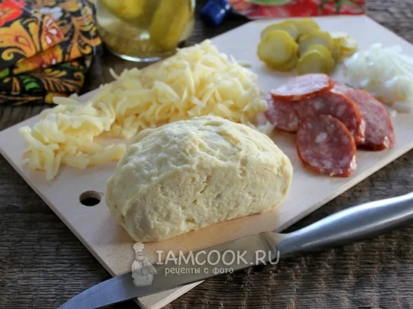 Фото блюда: Пресное тесто для пиццы