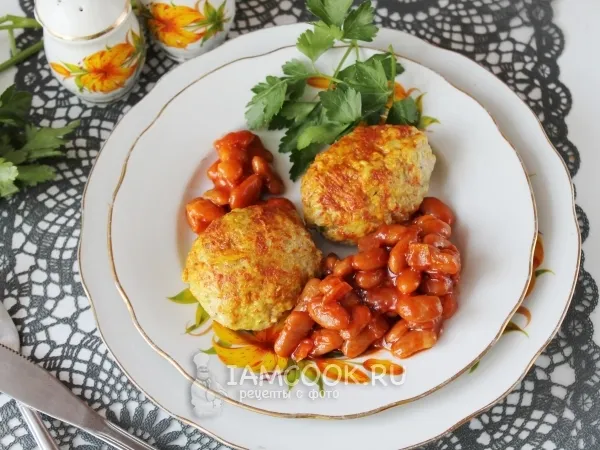 Фото блюда: Куриные котлеты в пароварке