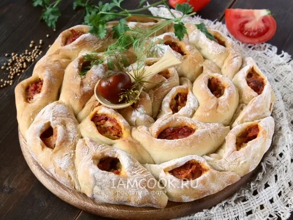 Фото блюда: Закусочный пирог «Лодочки»