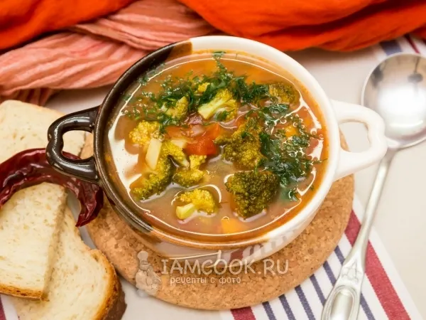 Фото блюда: Пряный томатный суп с нутом