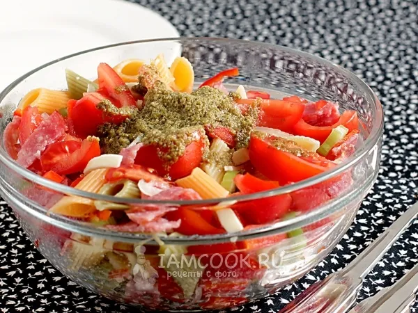 Фото блюда: Итальянский салат с макаронами