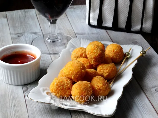 Фото блюда: Сырные шарики из моцареллы