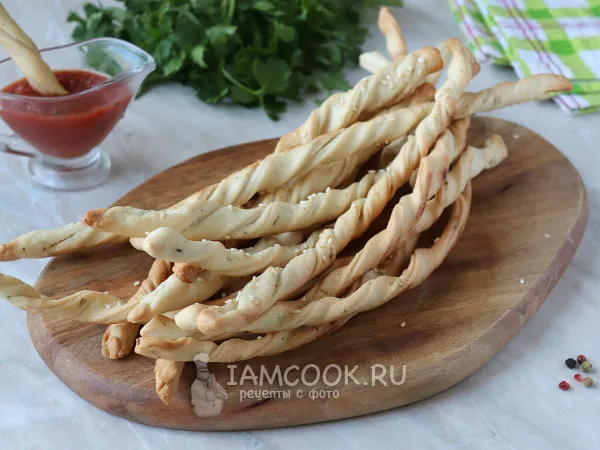 Фото блюда: Гриссини без дрожжей