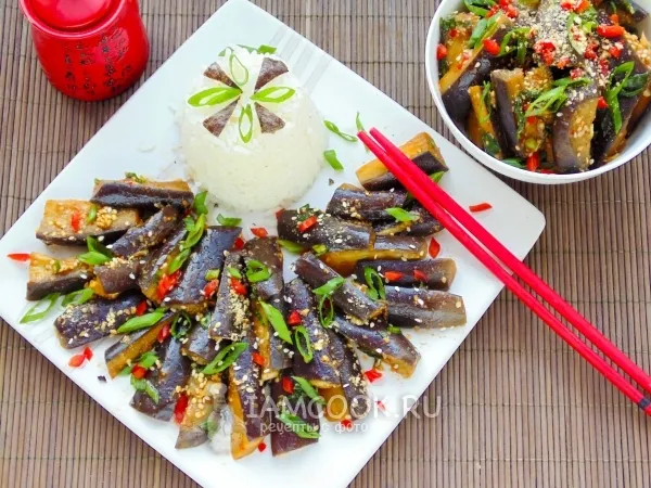 Фото блюда: Gaji-namul или баклажаны по-корейски